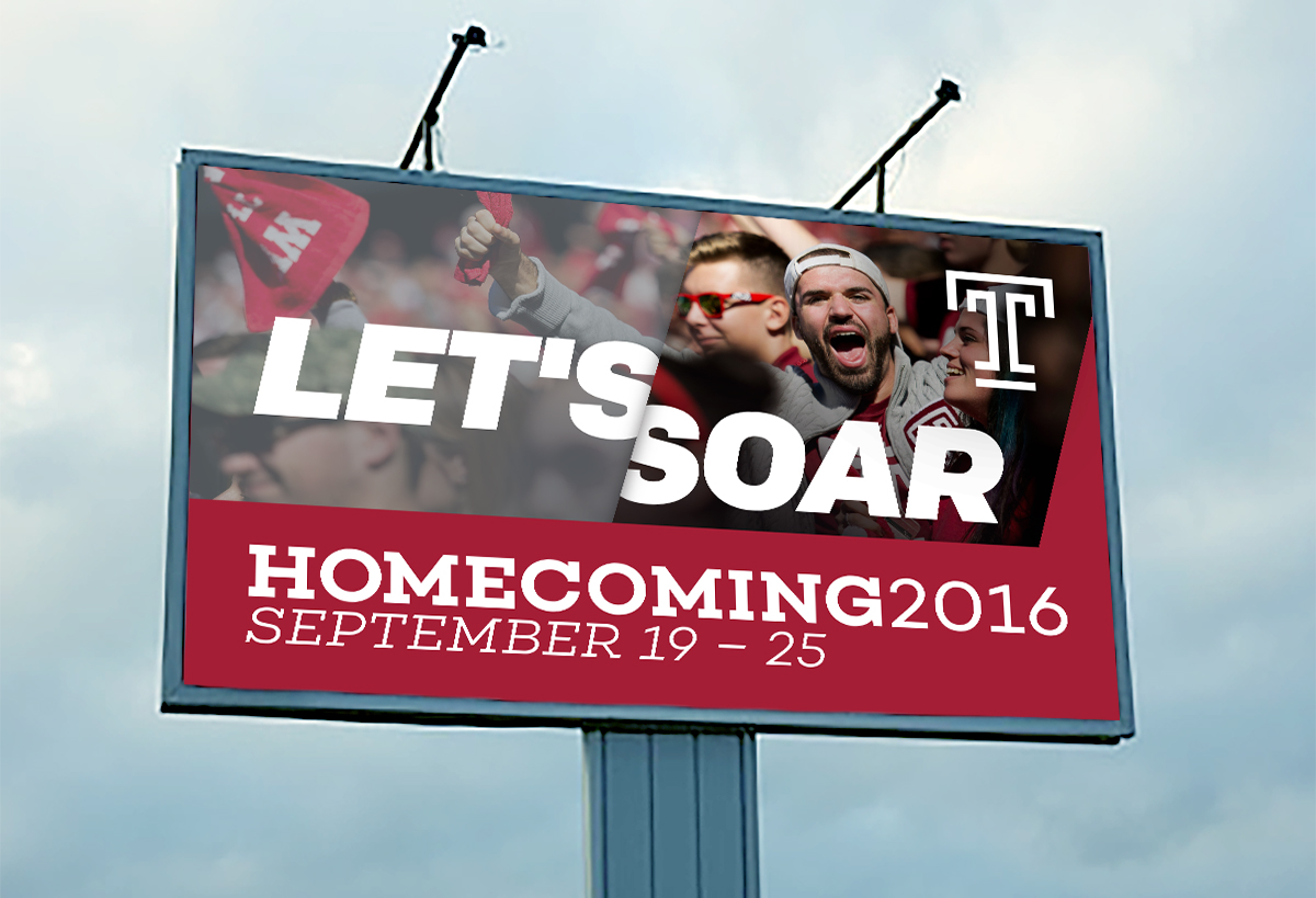 Temple Homecoming 2016—Billboard