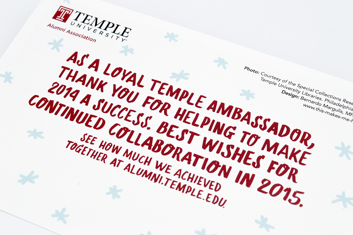 Temple Alumni Relations Holiday 2014